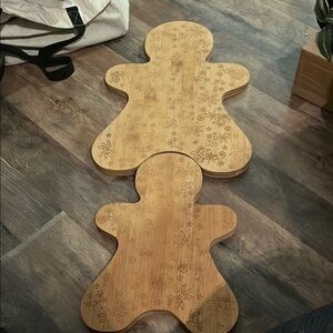 Set of 2 Gingerbread Man Cutting Board